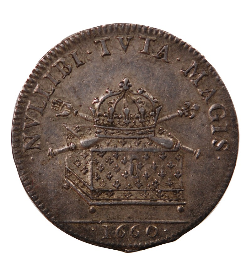 SECRETAIRES DU ROI, LOUIS XIV – JETON ARGENT 1660 - R3