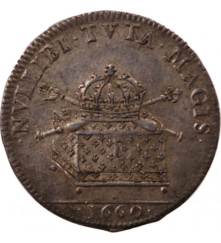 SECRETAIRES DU ROI, LOUIS XIV – JETON ARGENT 1660 - R3