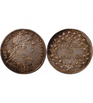 ELECTION DE NEMOURS, LOUIS XV – JETON ARGENT émission de 1746 2