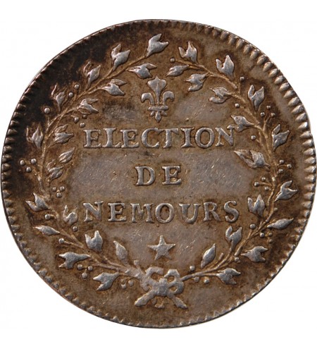 ELECTION DE NEMOURS, LOUIS XV – JETON ARGENT émission de 1746