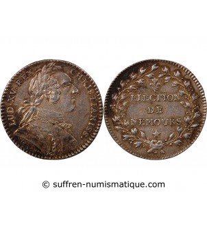 ELECTION DE NEMOURS, LOUIS XV – JETON ARGENT émission de 1746