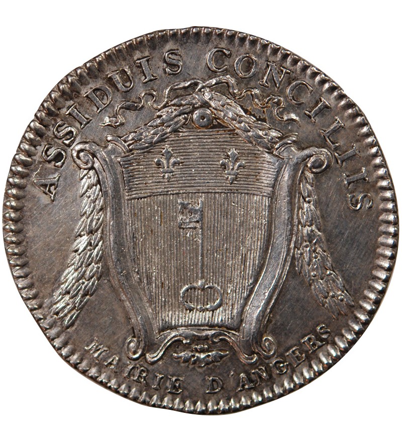 MAIRIE D'ANGERS, LOUIS-STANISLAS-XAVIER – JETON ARGENT n.d.