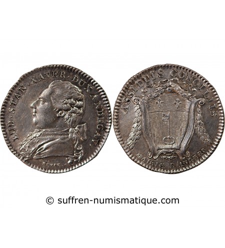 MAIRIE D'ANGERS, LOUIS-STANISLAS-XAVIER – JETON ARGENT n.d.