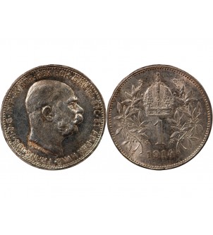 AUTRICHE, FRANÇOIS-JOSEPH Ier - 1 CORONA ARGENT 1914 2