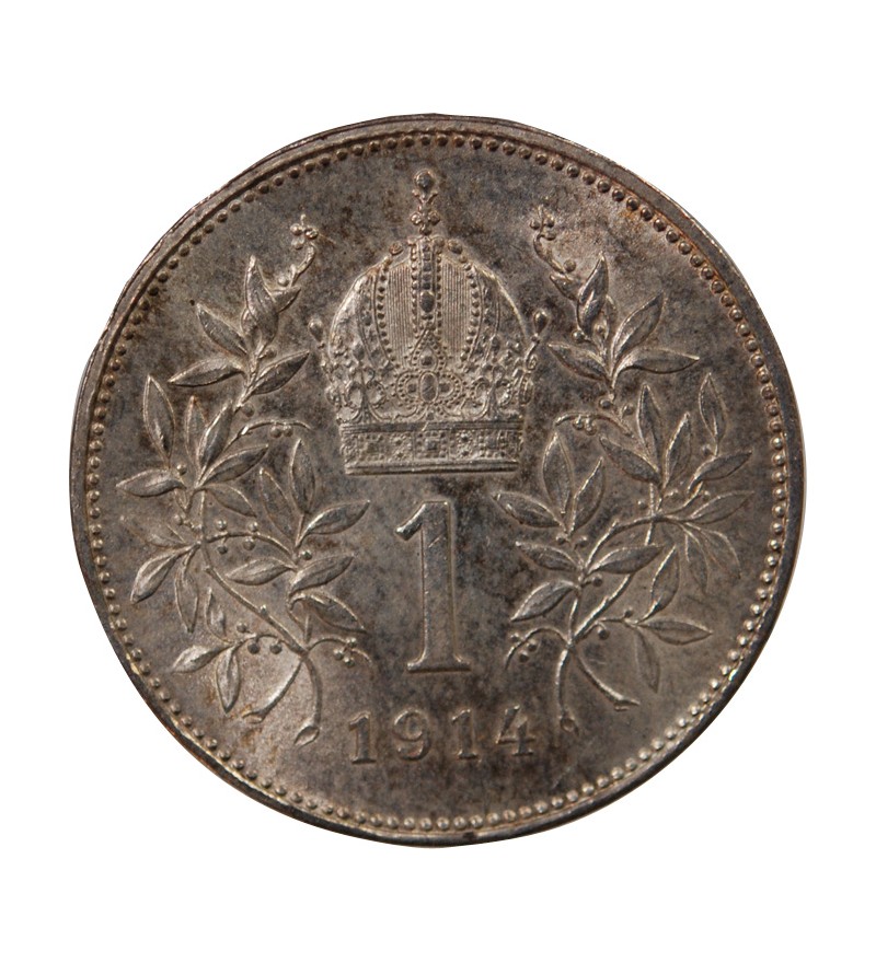 AUTRICHE, FRANÇOIS-JOSEPH Ier - 1 CORONA ARGENT 1914
