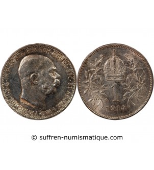 AUTRICHE, FRANÇOIS-JOSEPH Ier - 1 CORONA ARGENT 1914