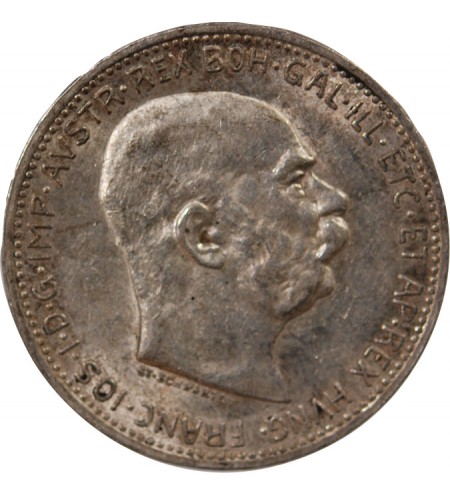 AUTRICHE, FRANÇOIS-JOSEPH Ier - 1 CORONA ARGENT 1913