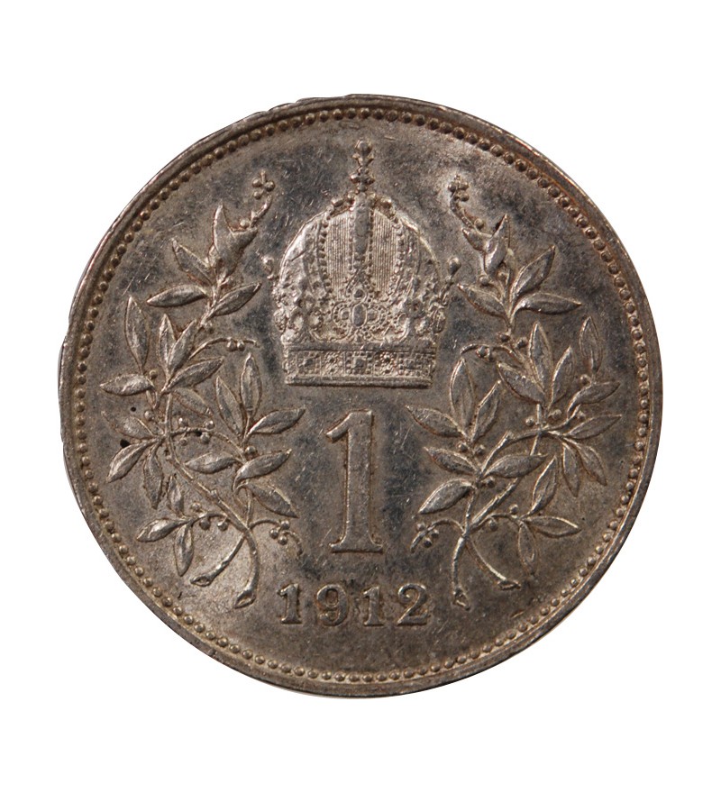 AUTRICHE, FRANÇOIS-JOSEPH Ier - 1 CORONA ARGENT 1912