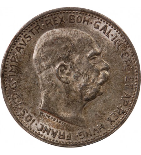 AUTRICHE, FRANÇOIS-JOSEPH Ier - 1 CORONA ARGENT 1912