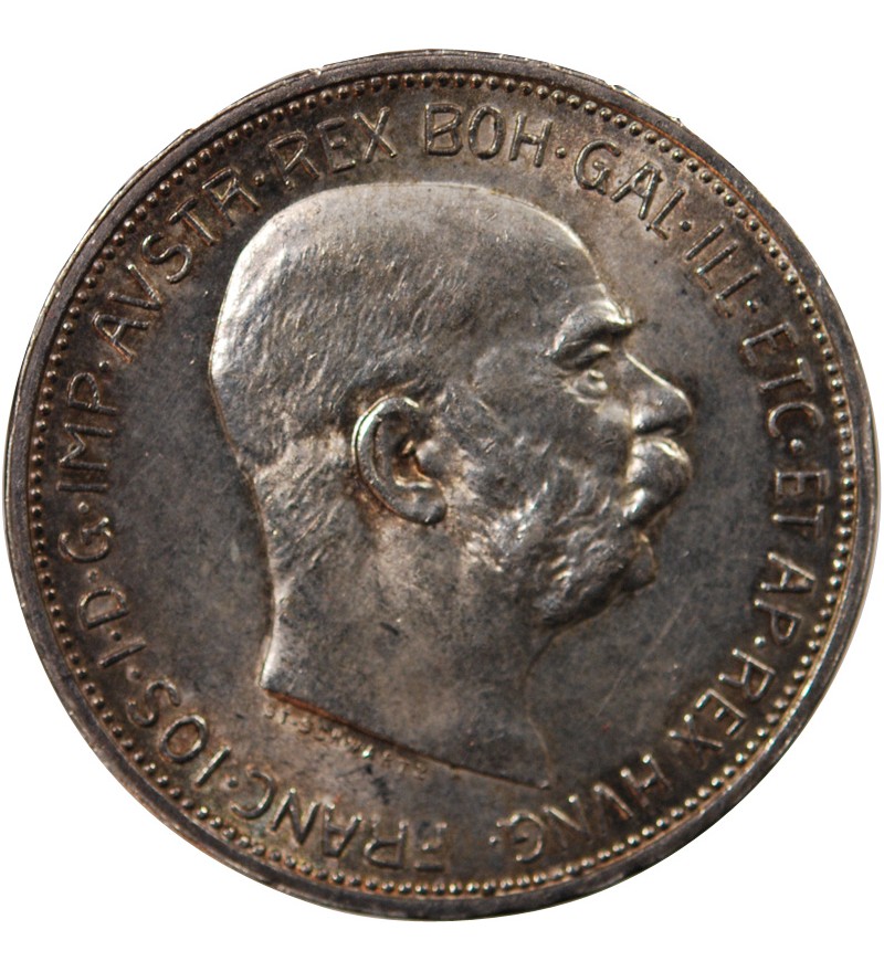 AUTRICHE, FRANÇOIS-JOSEPH Ier - 2 CORONA ARGENT 1912