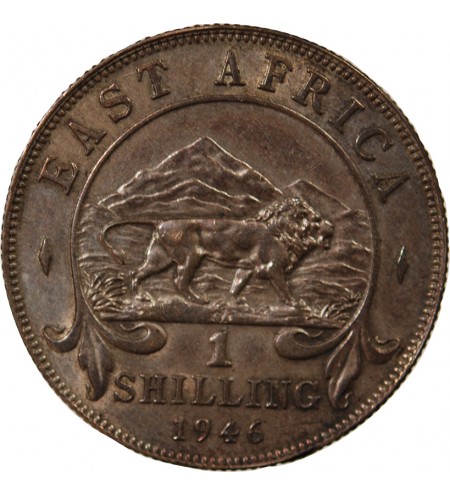 AFRIQUE ORIENTALE BRITANNIQUE, GEORGES VI - 1 SHILLING 1946