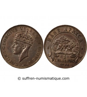 AFRIQUE ORIENTALE BRITANNIQUE, GEORGES VI - 1 SHILLING 1946