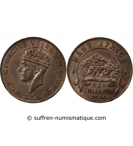 AFRIQUE ORIENTALE BRITANNIQUE, GEORGES VI - 1 SHILLING 1946