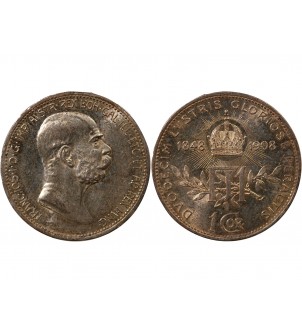 AUTRICHE, FRANÇOIS-JOSEPH Ier - 1 CORONA ARGENT 1908 2