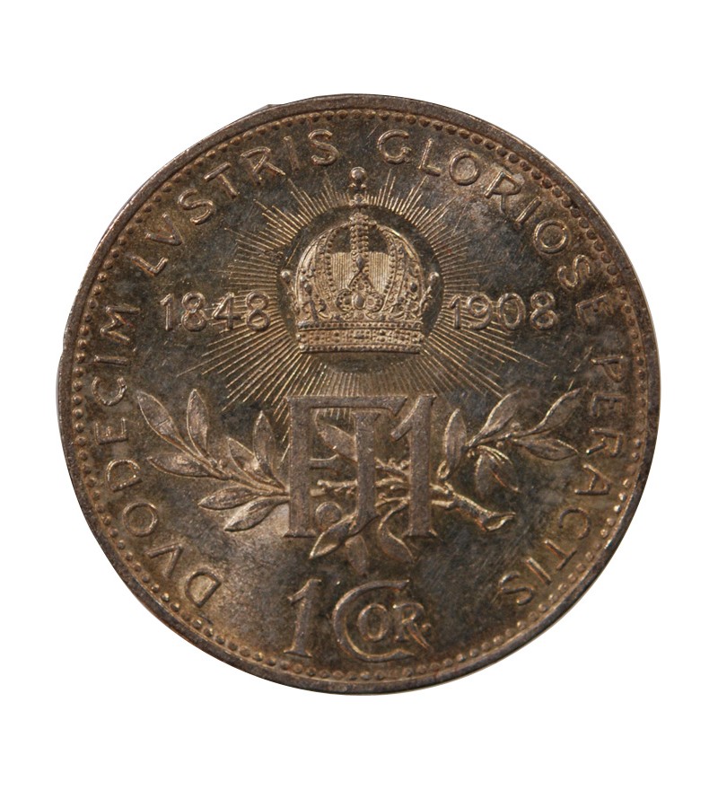 AUTRICHE, FRANÇOIS-JOSEPH Ier - 1 CORONA ARGENT 1908