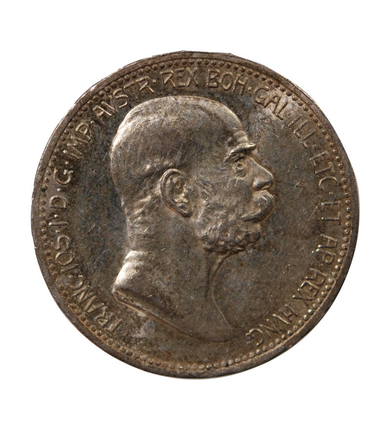 AUTRICHE, FRANÇOIS-JOSEPH Ier - 1 CORONA ARGENT 1908