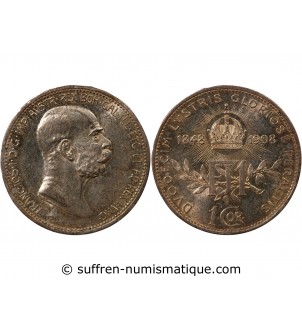 AUTRICHE, FRANÇOIS-JOSEPH Ier - 1 CORONA ARGENT 1908
