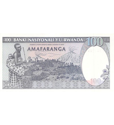 RWANDA - 100 FRANCS 24/04/1989 - P.NEUF