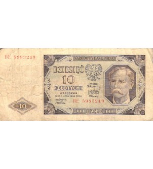POLOGNE - 10 ZLOTYCH 01/07/1948 2