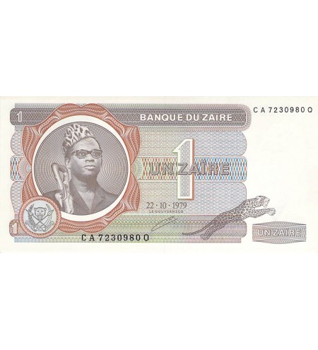 ZAÏRE, MOBUTU - 1 ZAÏRE 22/10/1979