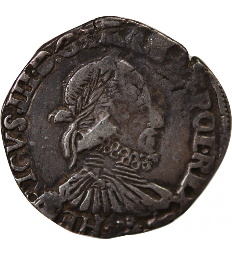 HENRI III - TESTON ARGENT 1576 L BAYONNE