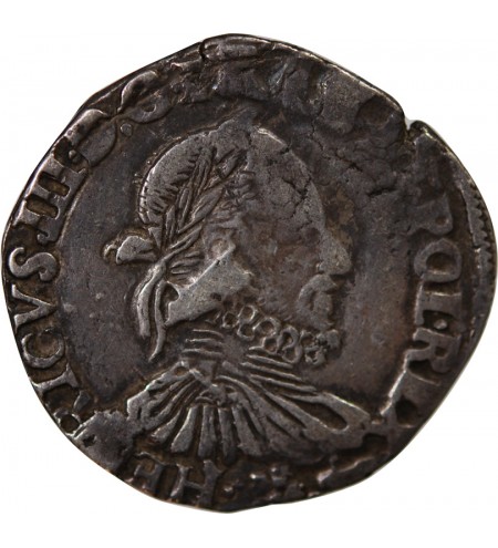 HENRI III - TESTON ARGENT 1576 L BAYONNE