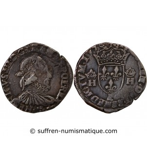 HENRI III - TESTON ARGENT 1576 L BAYONNE