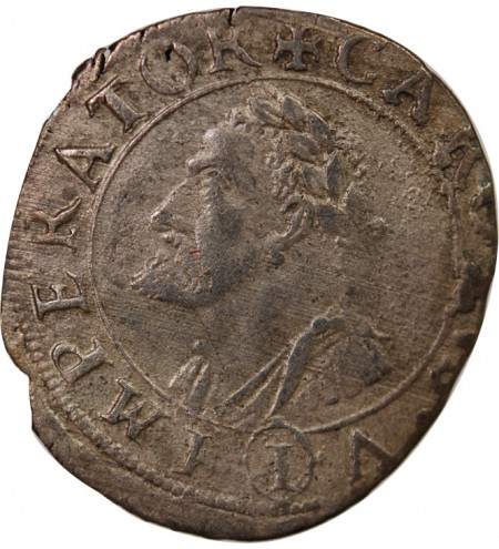 VILLE DE BESANÇON, CHARLES QUINT - GROS ARGENT 1623