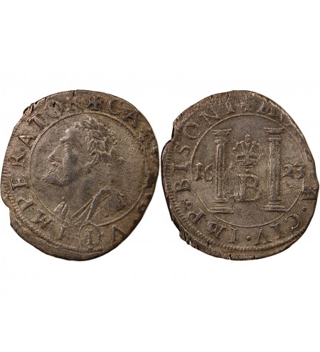 VILLE DE BESANÇON, CHARLES QUINT - GROS ARGENT 1623