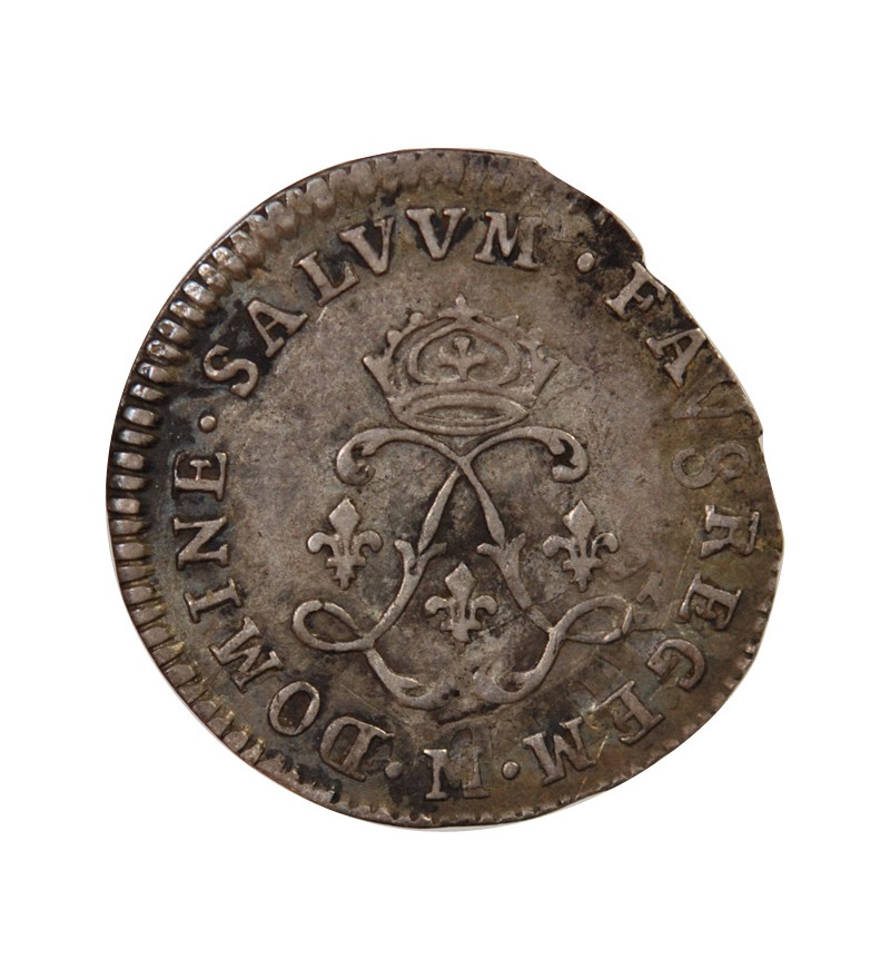 LOUIS XIV﻿ - 4 SOLS AUX DEUX L 1691 M TOULOUSE