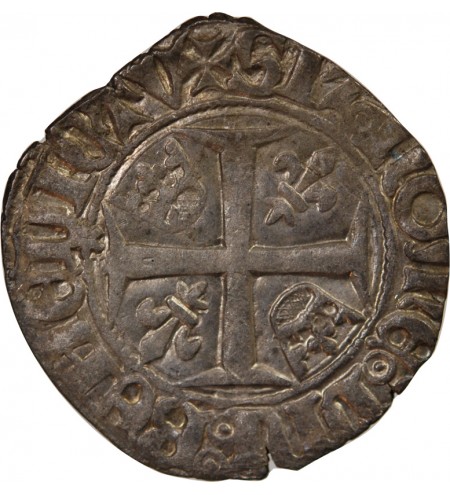CHARLES VI - BLANC GUENAR 1380 / 1422 ROUEN