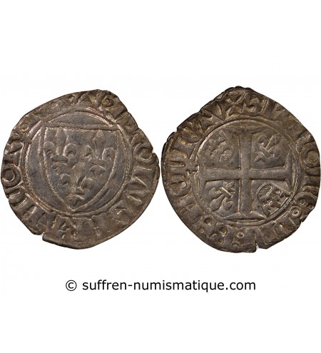 CHARLES VI - BLANC GUENAR 1380 / 1422 ROUEN
