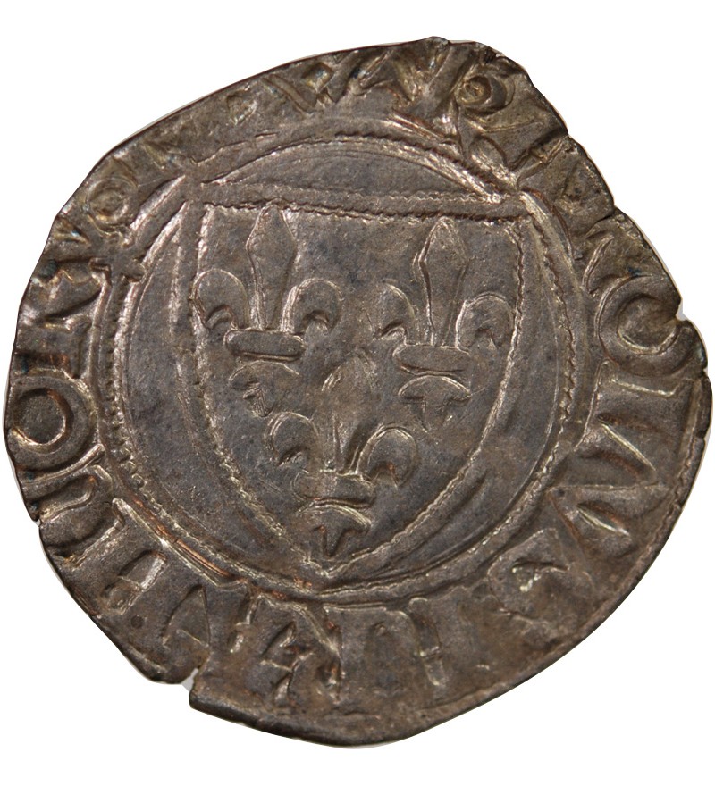 CHARLES VI - BLANC GUENAR 1380 / 1422 ROUEN
