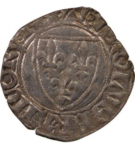 CHARLES VI - BLANC GUENAR 1380 / 1422 ROUEN