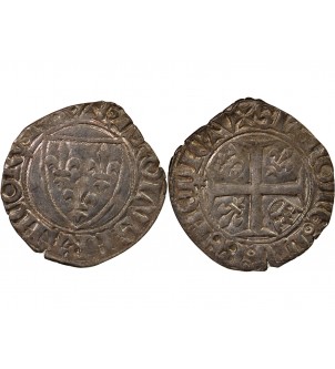CHARLES VI - BLANC GUENAR 1380 / 1422 ROUEN 2