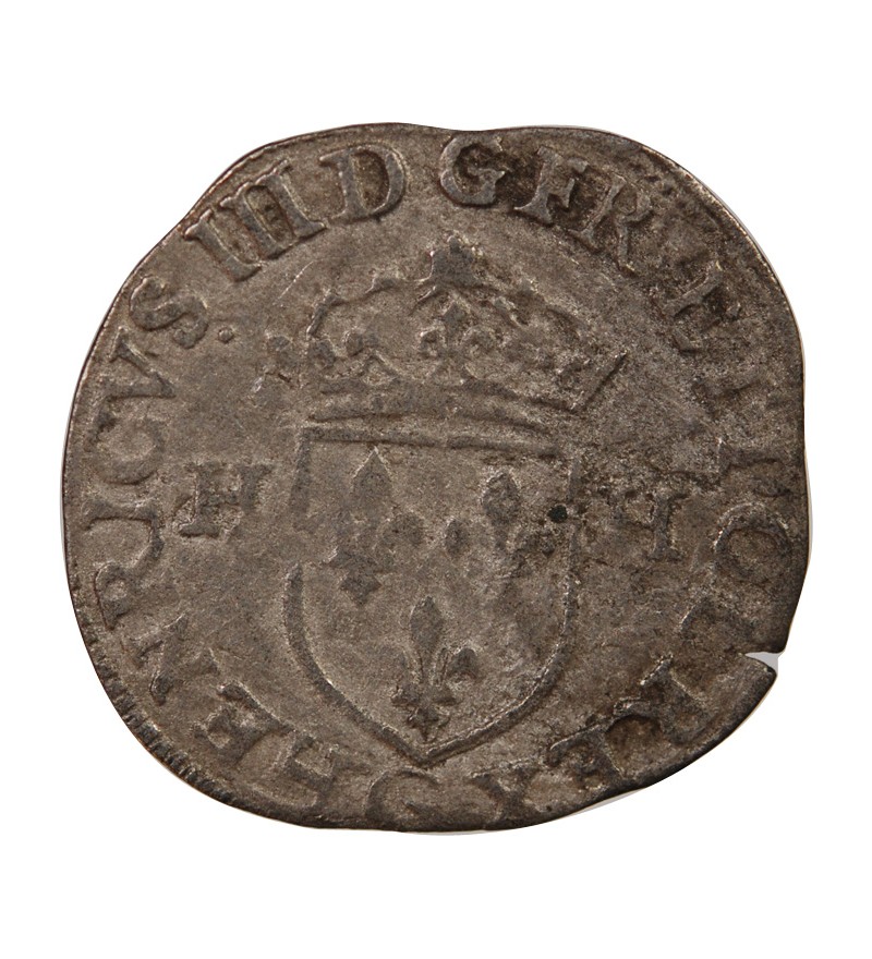 HENRI III - DOUZAIN AUX DEUX H 1575 G POITIERS