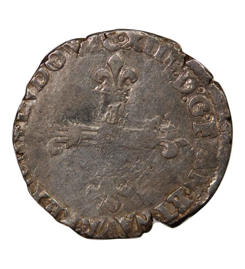 LOUIS XIII - 1/4 ECU ARGENT 1611 F ANGERS