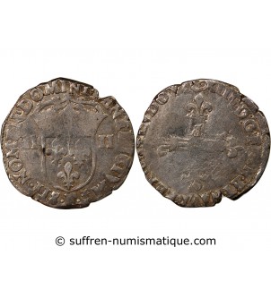 LOUIS XIII - 1/4 ECU ARGENT 1611 F ANGERS