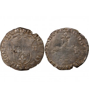 LOUIS XIII - 1/4 ECU ARGENT 1611 F ANGERS 2
