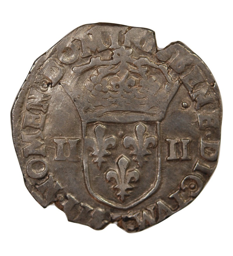 HENRI IV - 1/4 ECU ARGENT 1605 NANTES