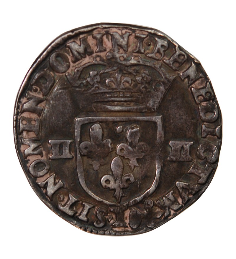HENRI IV - 1/4 ECU ARGENT 1609 BAYONNE