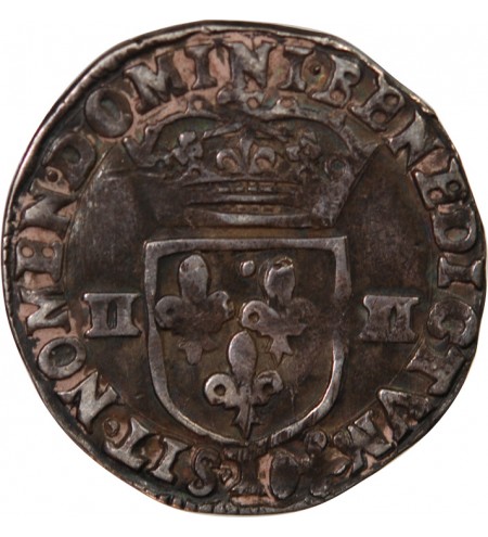 HENRI IV - 1/4 ECU ARGENT 1609 BAYONNE
