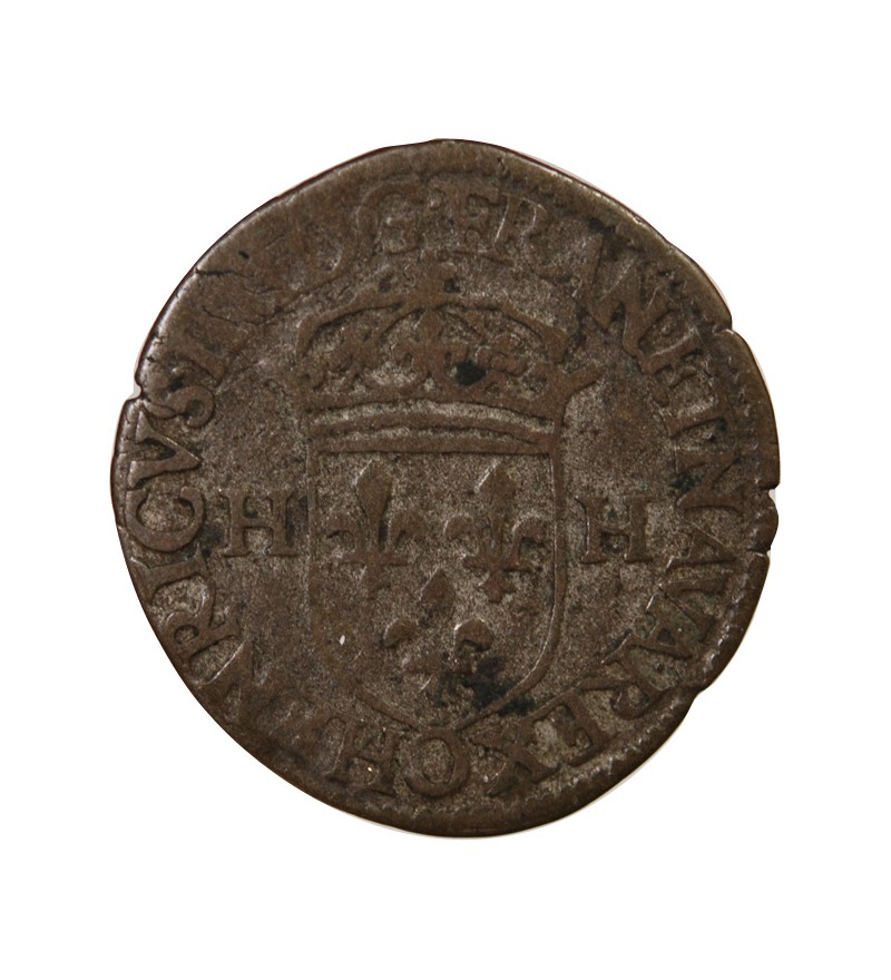 HENRI IV - DOUZAIN AUX DEUX H 1595 O RIOM