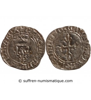 CHARLES VI﻿ LE FOU - GROS DIT "FLORETTE" 1380 /1422 ATELIER INDÉTERMINÉ