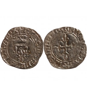 CHARLES VI﻿ LE FOU - GROS DIT "FLORETTE" 1380 /1422 ATELIER INDÉTERMINÉ 2