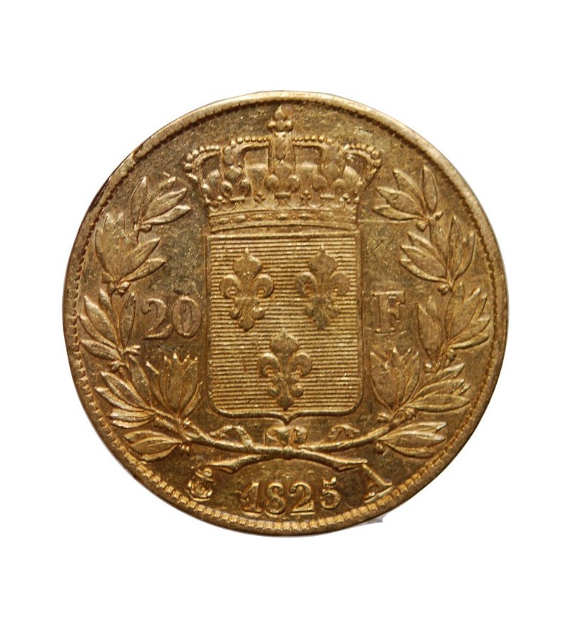 20 FRANCS OR CHARLES X 1825 A PARIS "4,5 Feuilles"