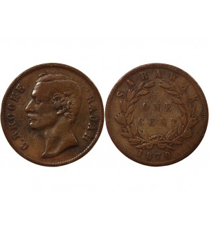 SARAWAK, CHARLES BROOKE - 1 CENT 1870 2
