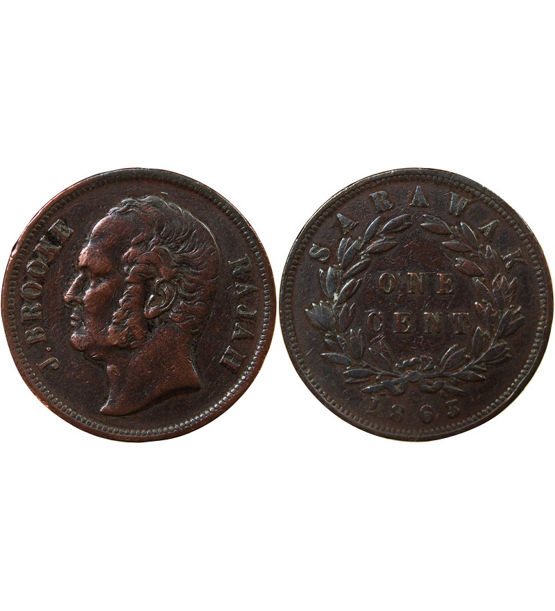 SARAWAK, JAMES BROOKE - 1 CENT 1863