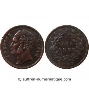 SARAWAK, JAMES BROOKE - 1 CENT 1863