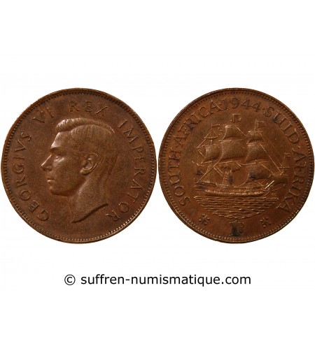 AFRIQUE DU SUD, GEORGES VI - PENNY 1944